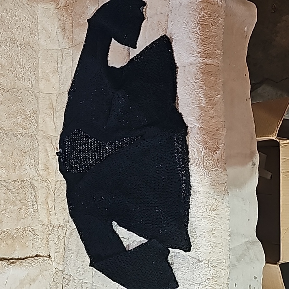 Eileen Fisher crochet knit top size M